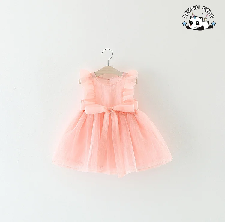 LEZONKIDS - OEM Baby Clothing Mesh Tutu Dress Kids Mesh Party Dress Evening Party Princess Dress for Kids